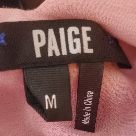 Paige Vintage Rose Velvet Cateline Top. - Picture 3 of 16